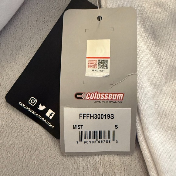 NEW! Colosseum Michigan State Spartans Hoodie Mens Small White Embroideded Logo - Picture 6 of 10